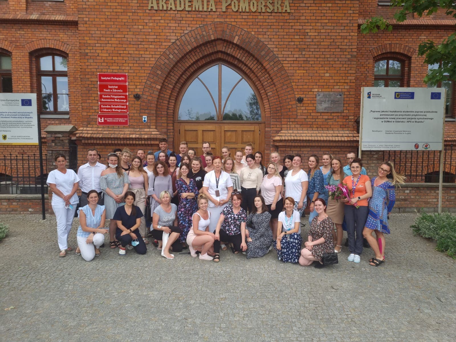 Egzamin OSCE w Centrum Symulacji Medycznej Akademii Pomorskiej w Słupsku.